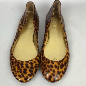 J Crew Cece Tortoise Shell Patent Leather Flats 8